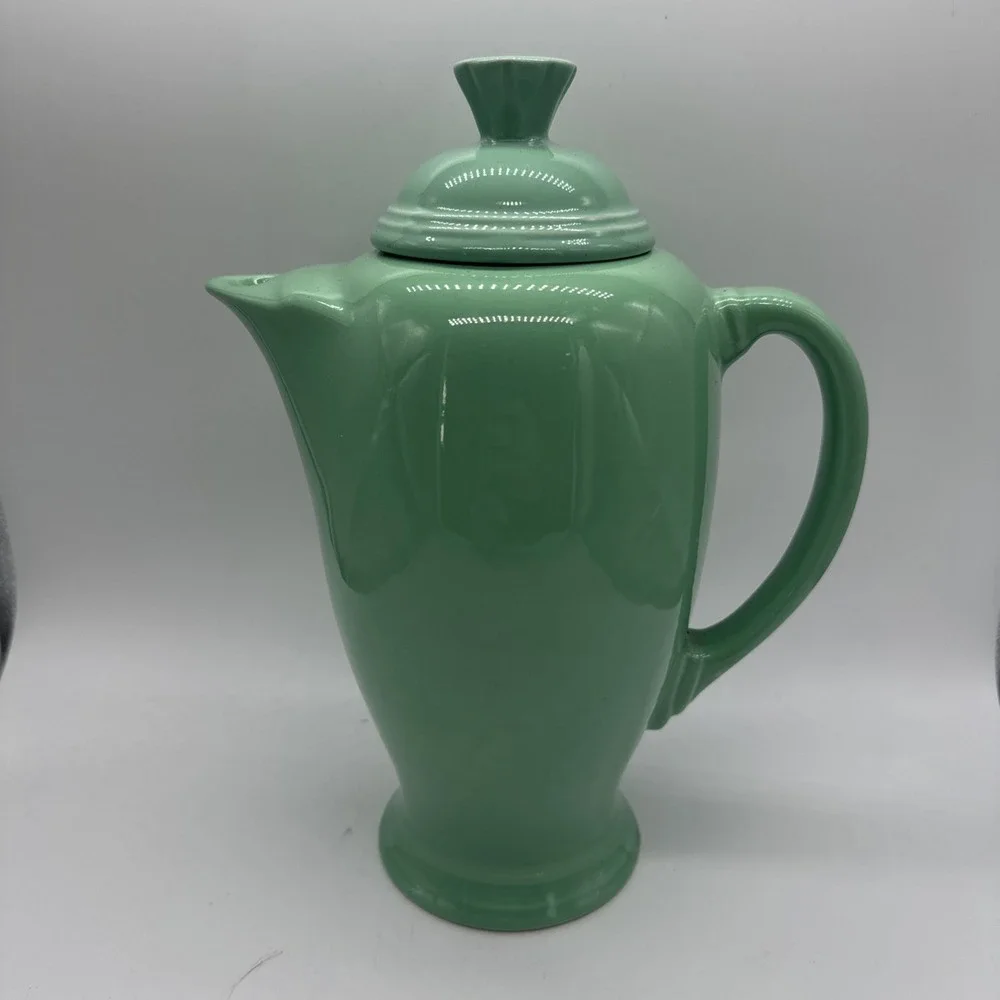 Fiesta Coffee Server Sea Mist With Lid Excellent Retired 36 Oz